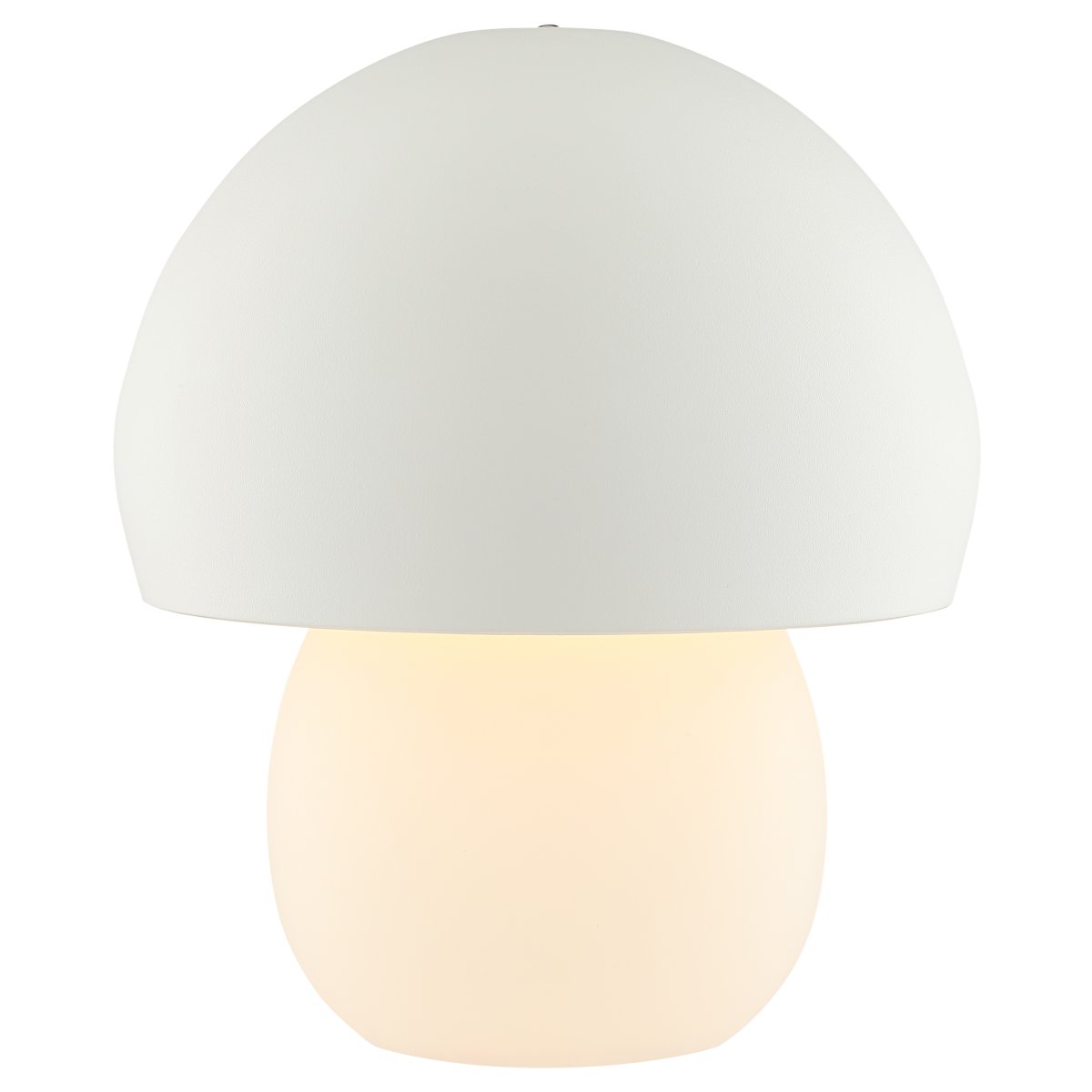 Dupis 24cm Blanco portátil De Brilliant - Su diseño inspirado en hongos la convierte en un elemento decorativo ideal para cualquier interior, desde el dormitorio y el salón hasta la cocina o el patio.