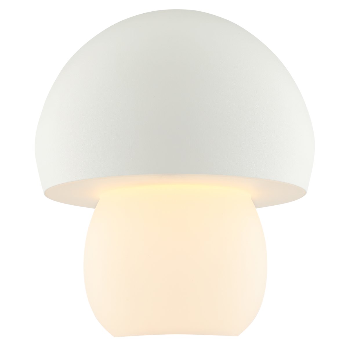 Dupis 24cm Blanco portátil De Brilliant - Su diseño inspirado en hongos la convierte en un elemento decorativo ideal para cualquier interior, desde el dormitorio y el salón hasta la cocina o el patio.