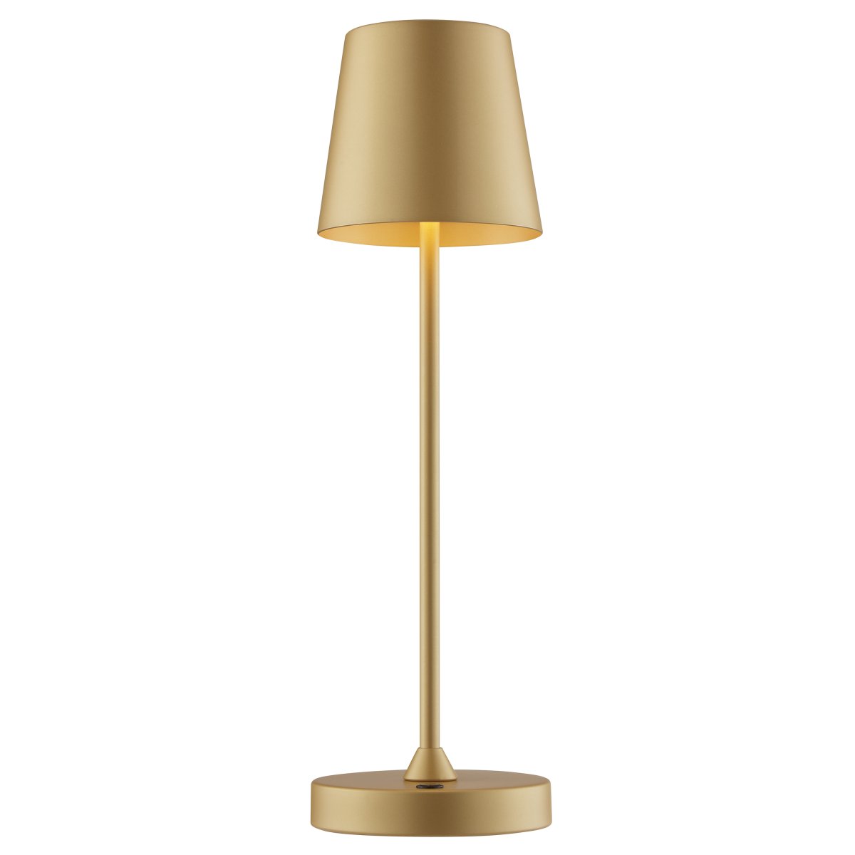 Elora 37cm Oro portátil De Brilliant - Elora es una lámpara de mesa portátil y recargable con un elegante diseño en dorado mate.