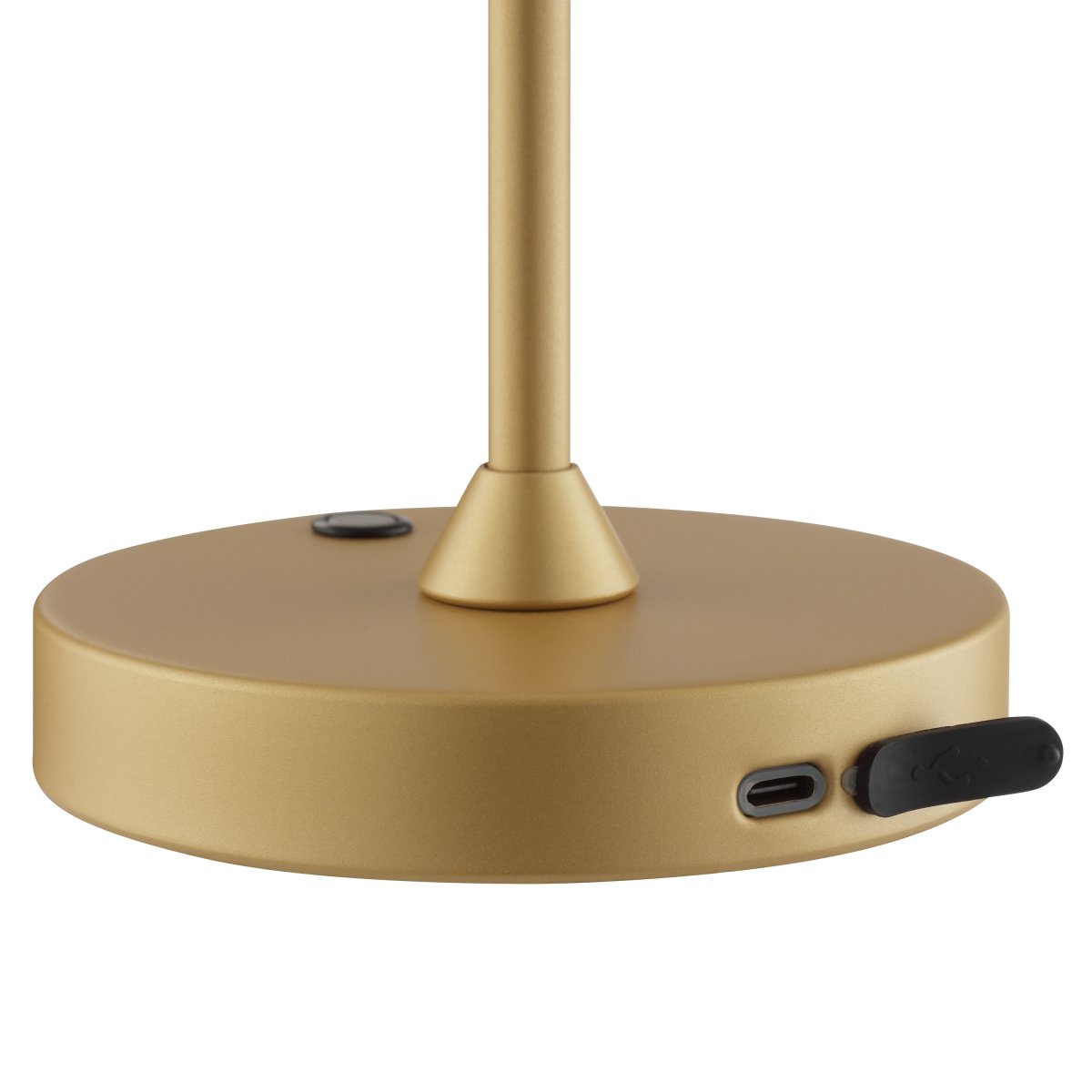 Elora 37cm Oro portátil De Brilliant - Elora es una lámpara de mesa portátil y recargable con un elegante diseño en dorado mate.