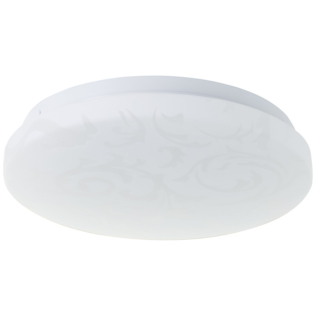 Clarica Ø26 Blanco plafón De Brilliant - La fuente de luz LED integrada produce una luz blanca cálida (3000 K) y una luminosidad de 1400 lúmenes, perfecta para crear un ambiente agradable y bien iluminado, como un pasillo o una cocina.