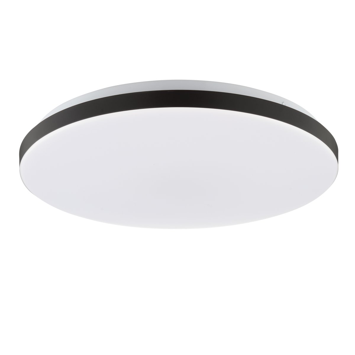 Livio Ø38 Negro plafón De Brilliant - Con una luminosidad de 2500 lúmenes y una luz blanca cálida de 3000 K, emite una luz potente y agradable, ideal para estancias con buena visibilidad, sin sacrificar la atmósfera.