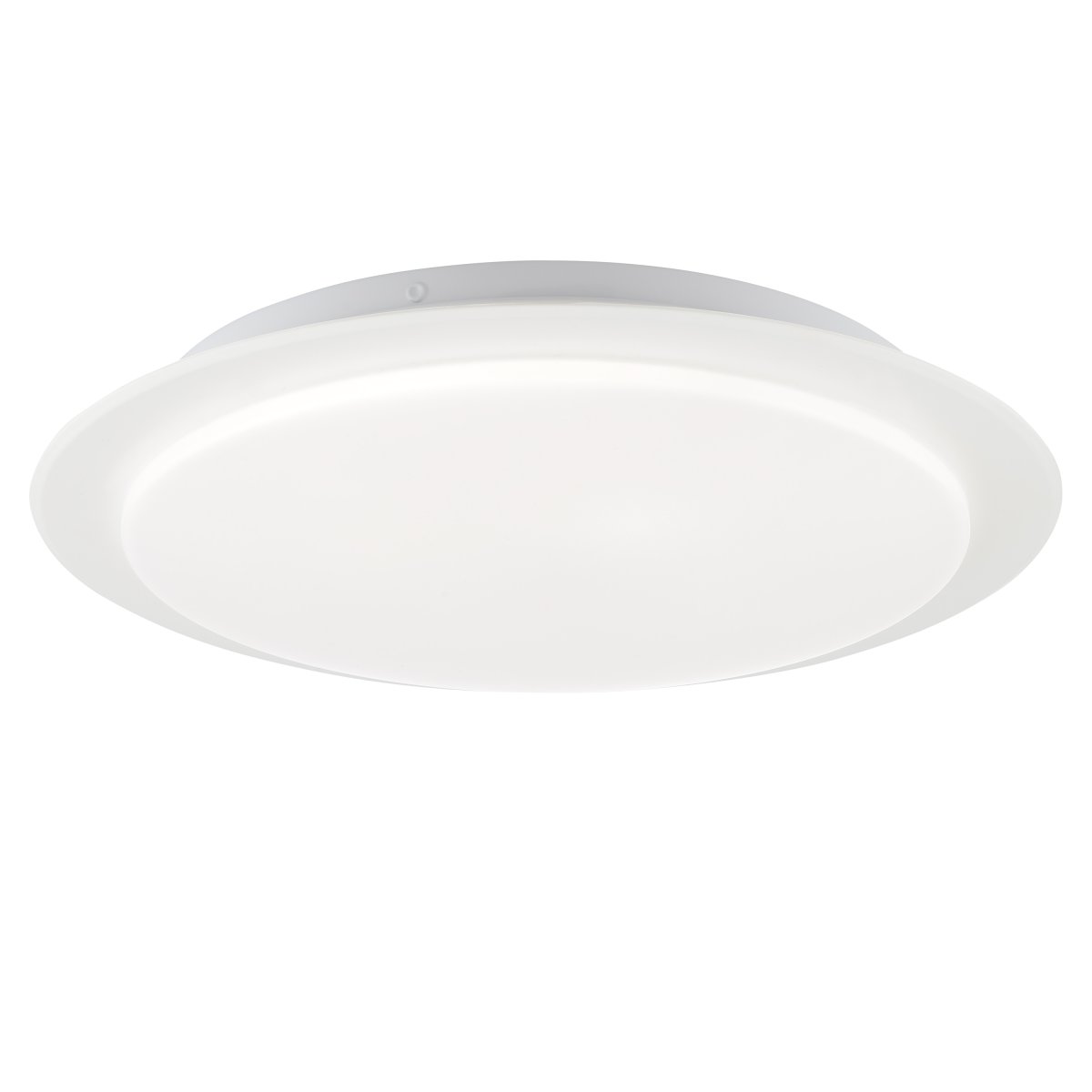 Vittoria Ø33 Blanco plafón De Brilliant - Gracias a la tecnología LED integrada, la luminaria ofrece una emisión de luz intensa y uniforme de 1300 lúmenes a una temperatura de color de 4000 K, creando una luz blanca neutra, ideal para entornos donde una buena iluminación es crucial.