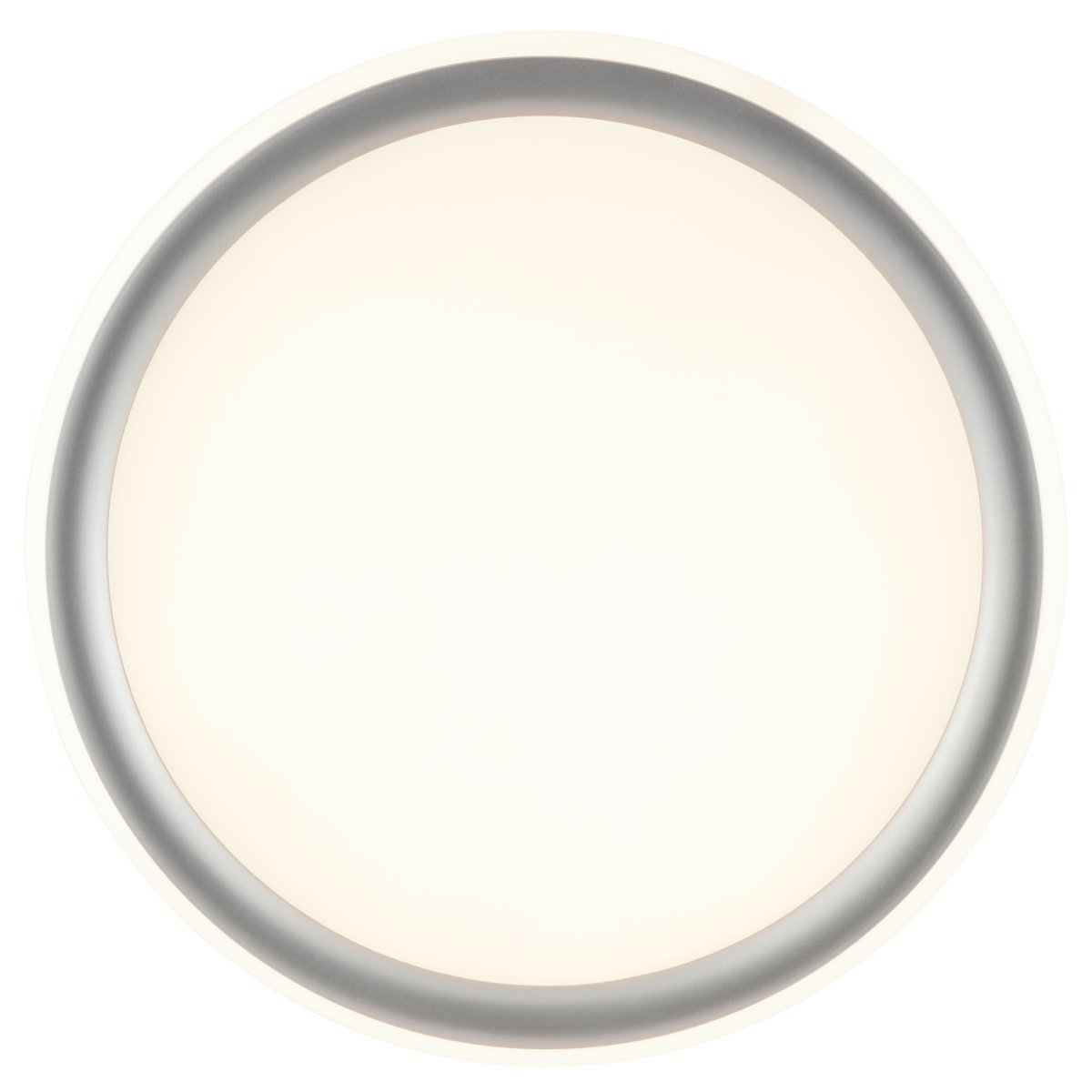 Carloz Ø40 Plata plafón De Brilliant - La luz se puede regular en tres niveles mediante un interruptor est&aacute;ndar:&nbsp;Solo se ilumina el panel central para una iluminaci&oacute;n intensa y directa de toda la estancia.