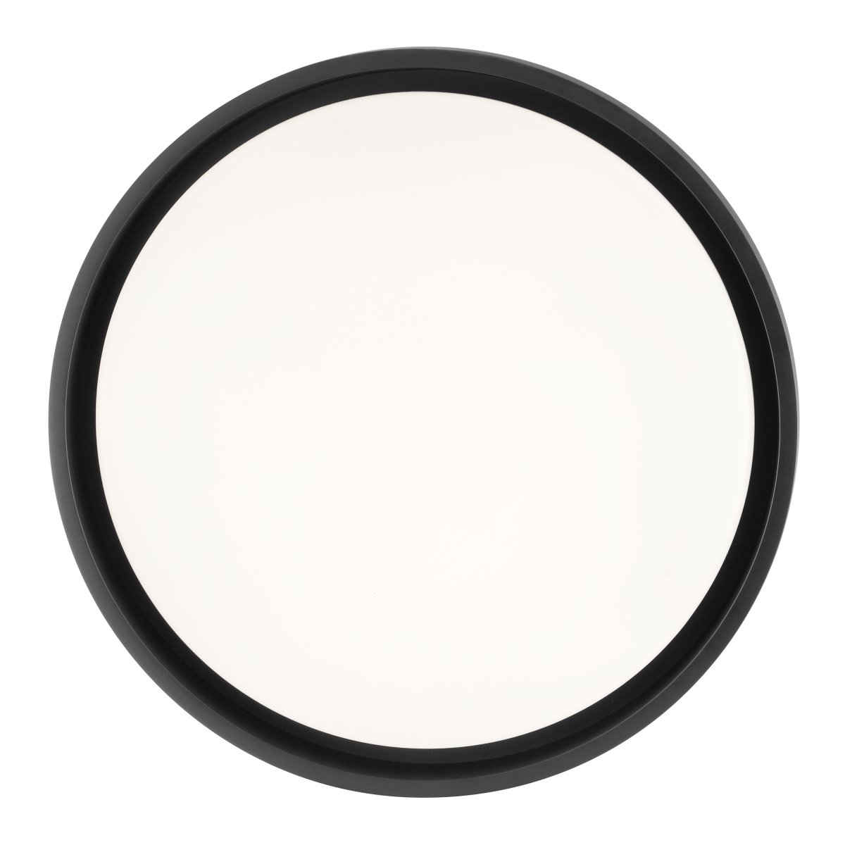 Sonora Ø40 Negro plafón De Brilliant - Sonora es una elegante lámpara de techo de metal y plástico con un marco negro que enmarca sutilmente el panel LED redondo.