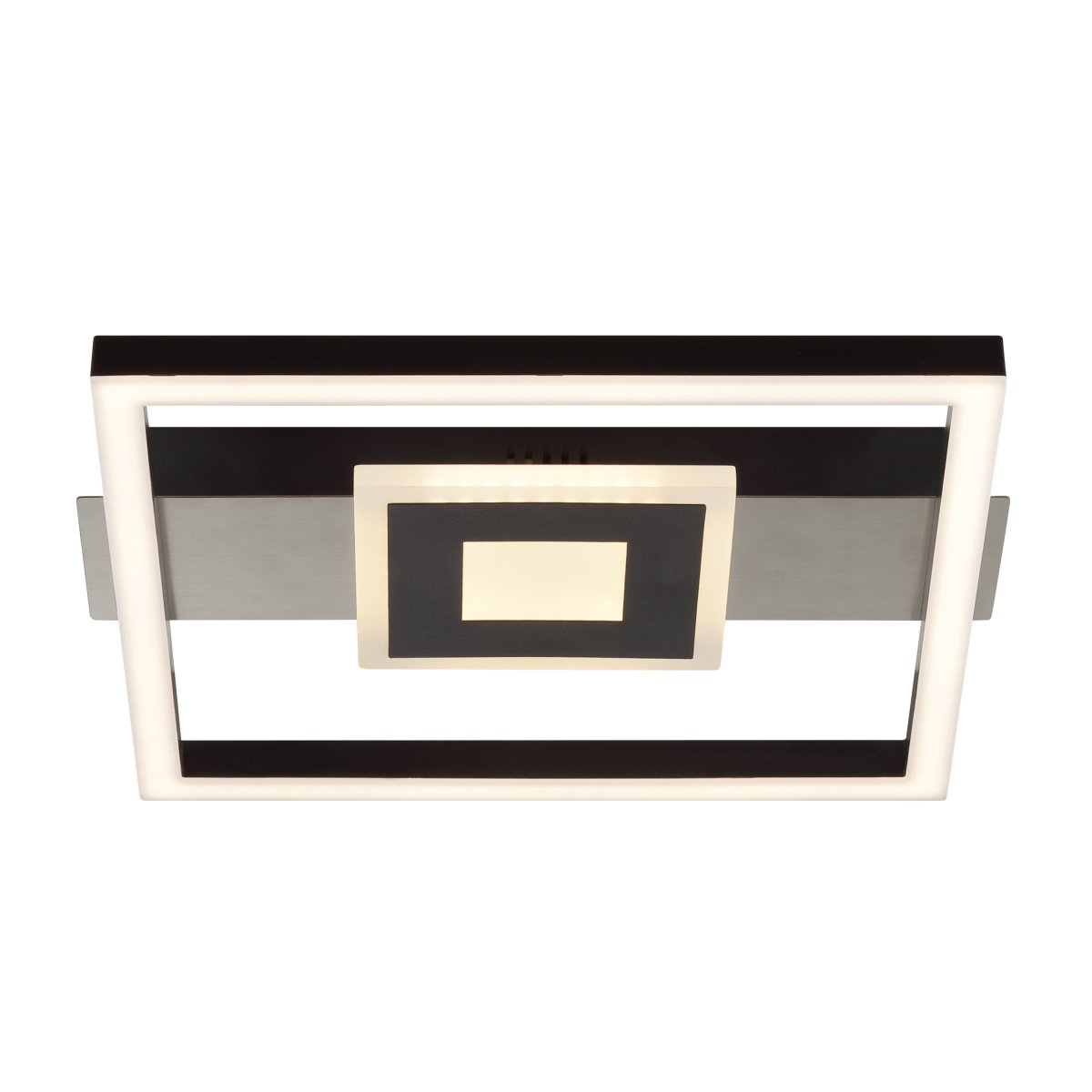 Baldo 30cm Negro plafón De Brilliant - Gracias a su función de atenuación de tres niveles mediante un interruptor de pared convencional, puede ajustar fácilmente la luminosidad según sus necesidades, sin necesidad de un regulador de intensidad.