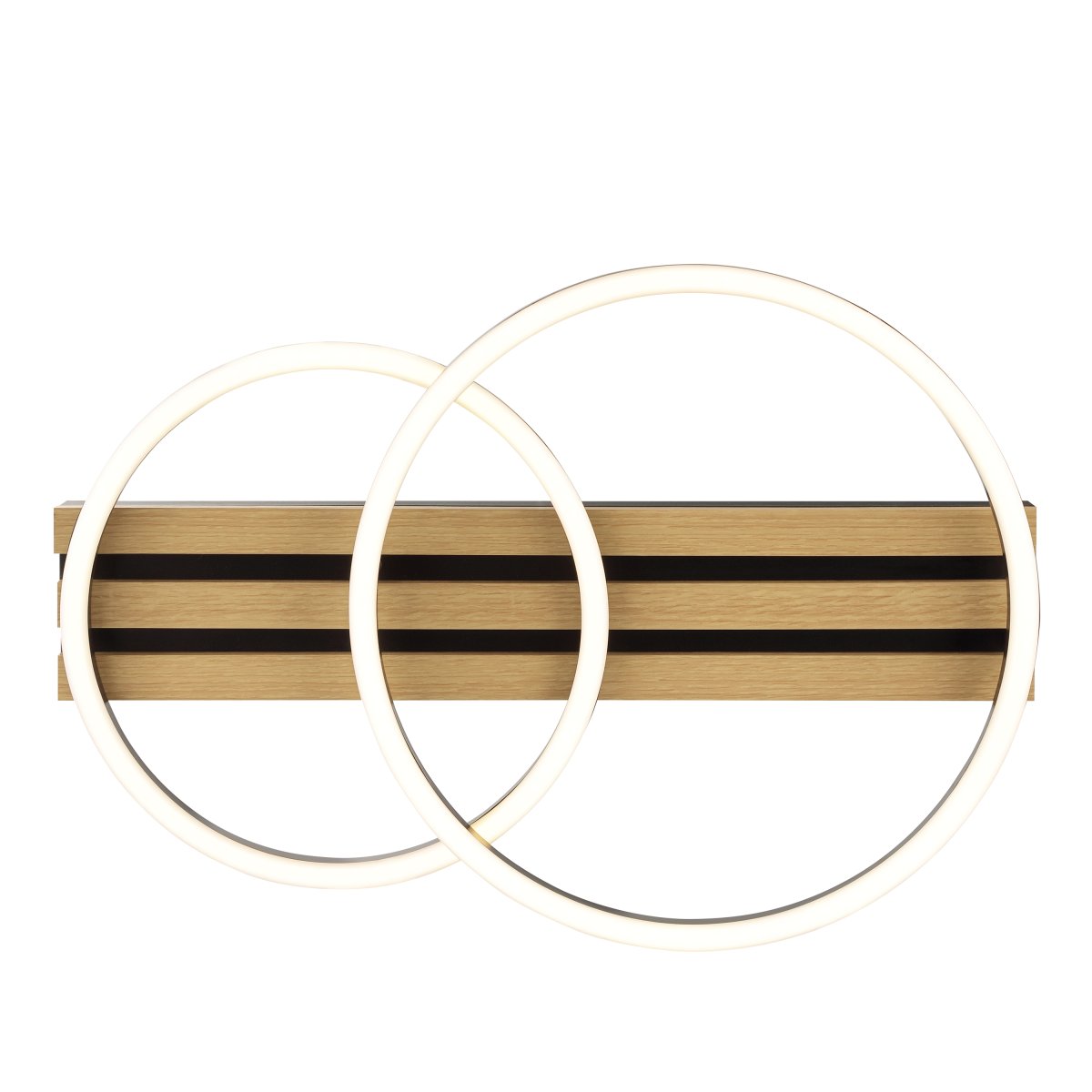 Calma 54cm Negro plafón De Brilliant - Calma es una moderna lámpara de techo con un aspecto cálido y natural gracias a su diseño que combina madera y metal negro.