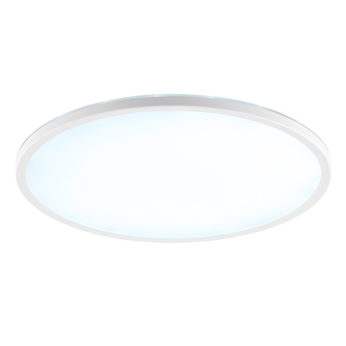 Samora Ø42 Blanco lámpara de baño De Brilliant - El marco blanco encierra un gran panel LED que emite una luz brillante y uniforme en toda su superficie, ideal para estancias donde una buena iluminaci&oacute;n es fundamental.