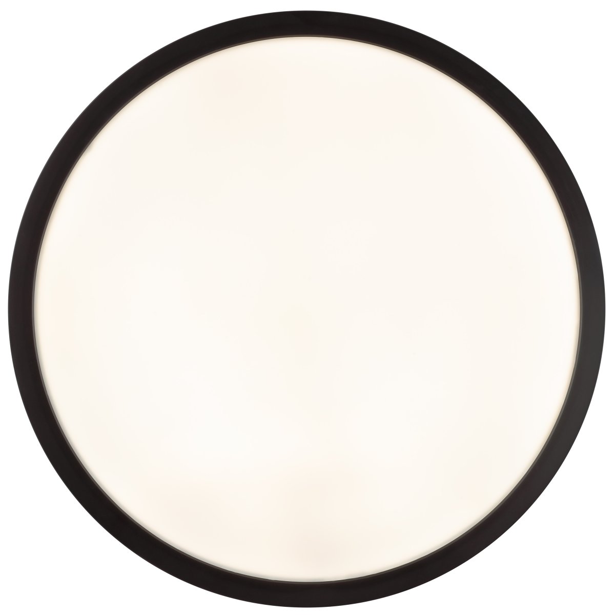Jade Ø38 Negro lámpara de baño De Brilliant - El marco negro encierra un gran panel LED que emite una luz brillante y uniforme en toda su superficie, ideal para estancias donde una buena iluminación es fundamental.