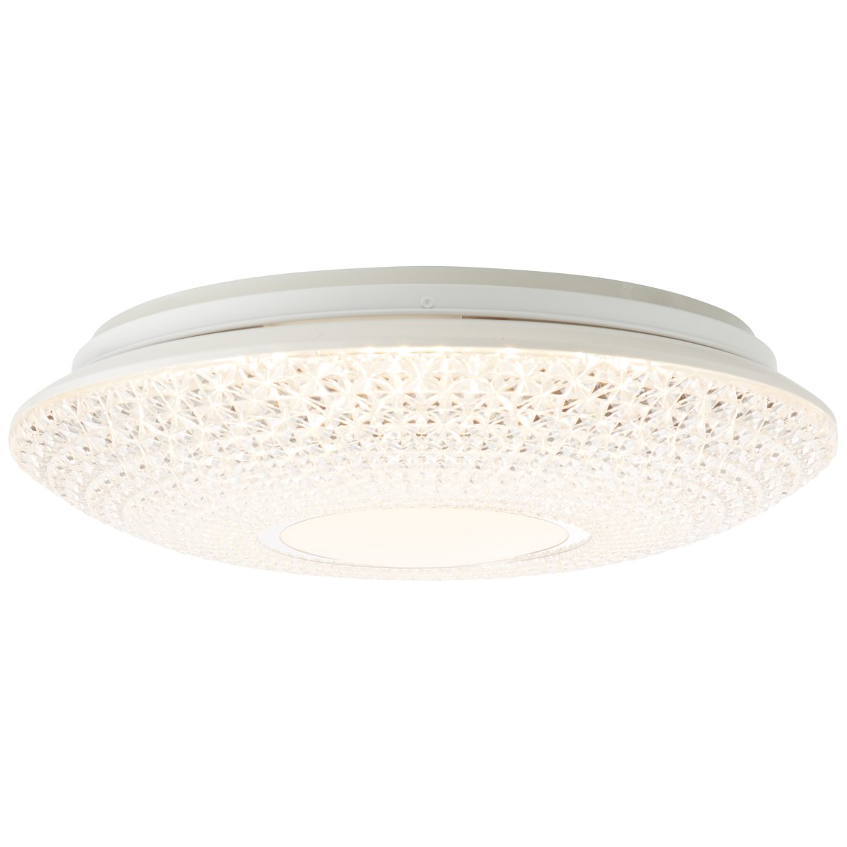 Lucian Ø40 Blanco plafón De Brilliant - Los colores de la tira LED tambi&eacute;n se pueden ajustar con el mando a distancia.
