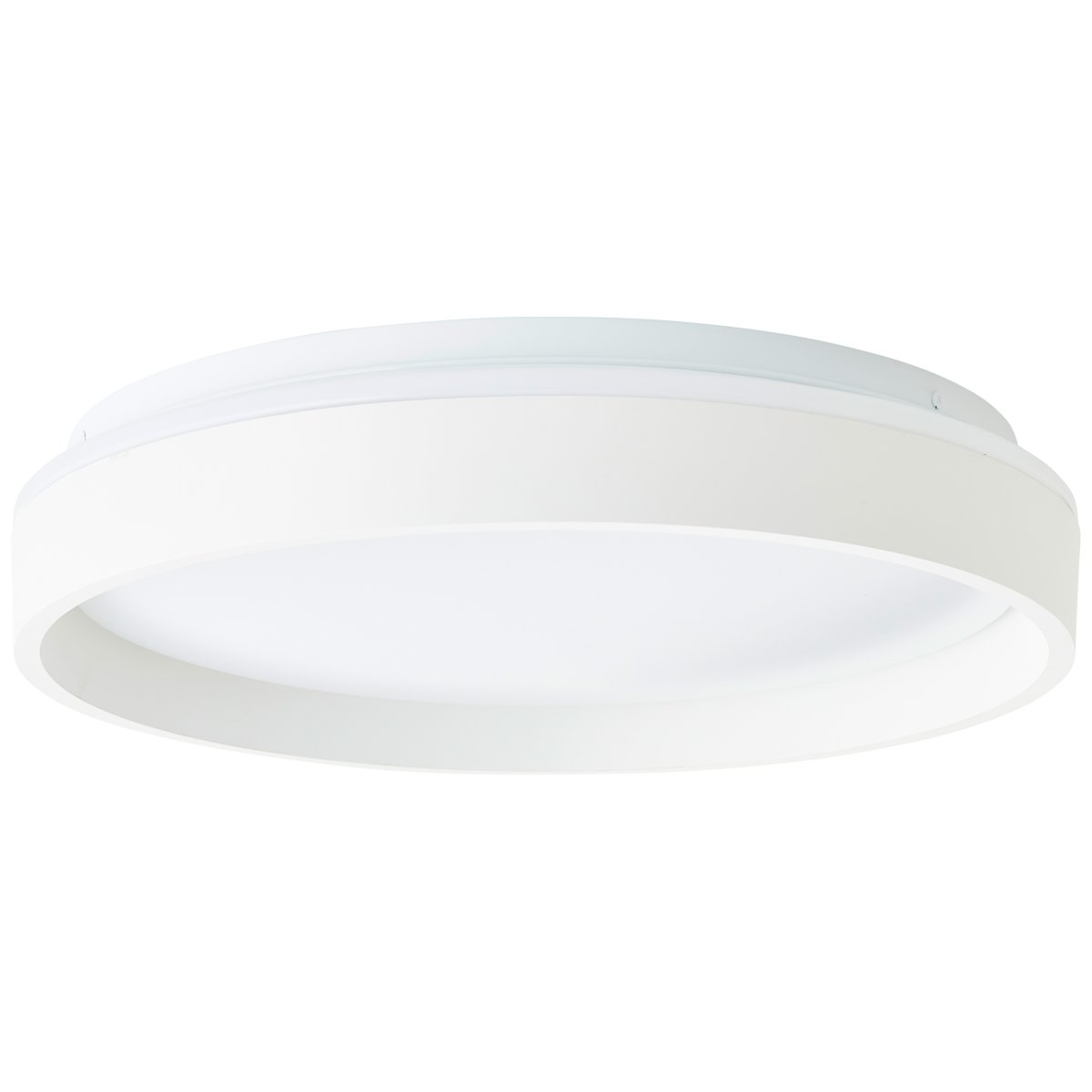 Kalmar Ø40 Blanco plafón De Brilliant - El marco blanco encierra el panel LED, que proporciona una luz uniforme en toda la estancia.