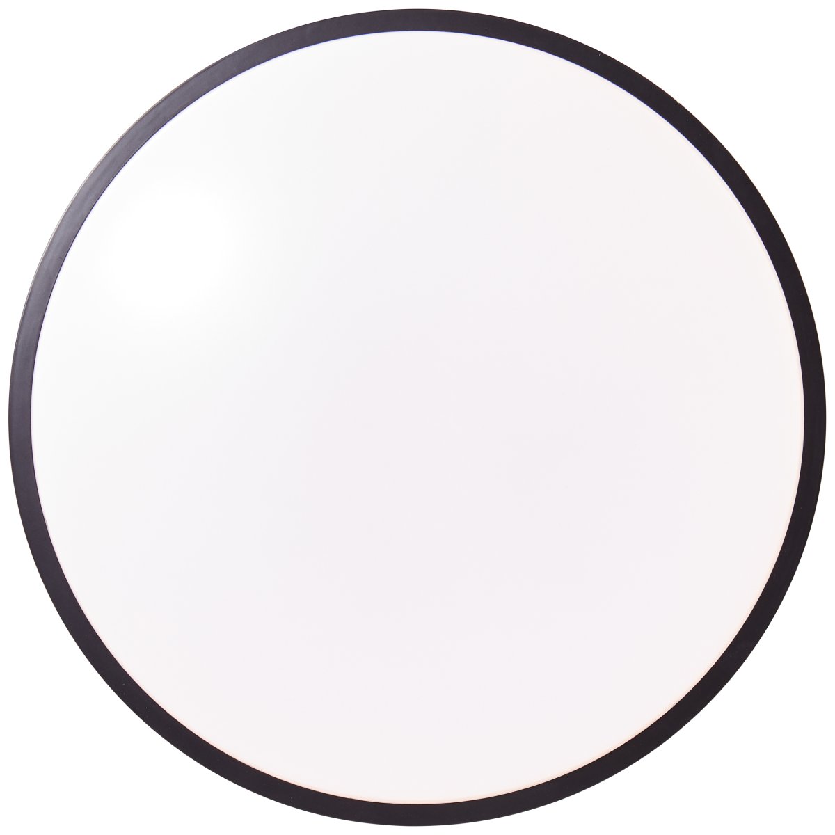 Heida Ø40 Negro plafón De Brilliant - El marco negro encierra el panel LED, que emite una luz brillante que se puede atenuar con el control remoto incluido.