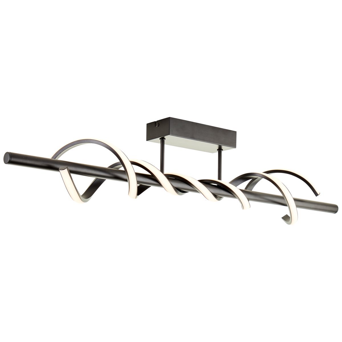 Amalie 95cm Negro plafón De Brilliant - Emite una luz brillante con una temperatura de color blanco c&aacute;lido y es perfecta para pasillos y cocinas.