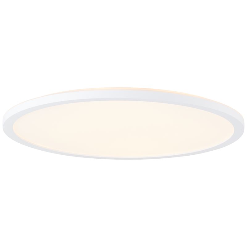 Tanida Ø42 Blanco plafón De Brilliant - La pantalla blanca incorpora un LED con una luminosidad de 2900 l&uacute;menes, regulable mediante el mando a distancia incluido.