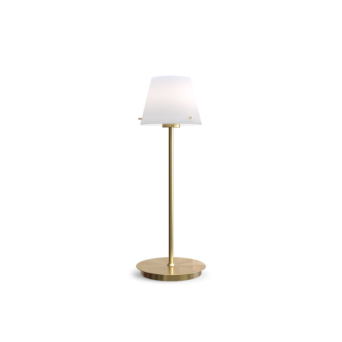 Gil 34cm Latón satinado lámpara de mesa De Herstal - 