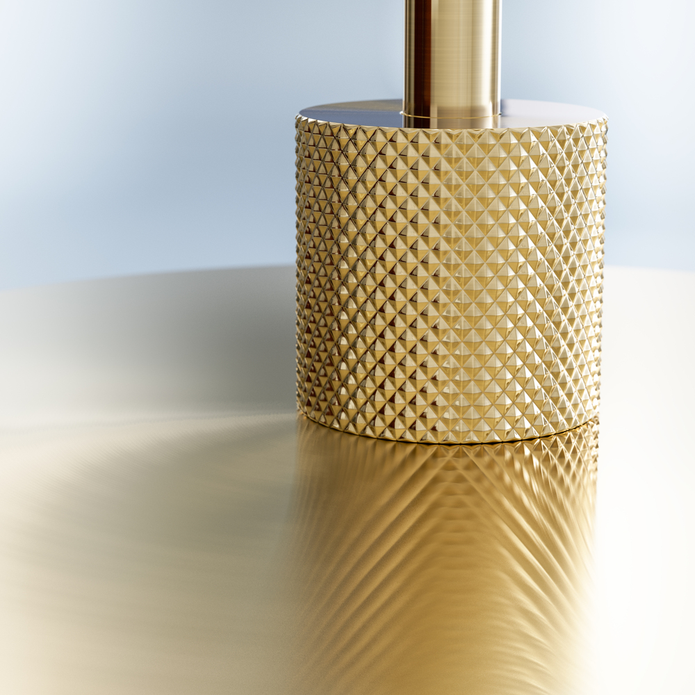 Gil il Grande 37cm Latón lámpara de mesa De Herstal - 