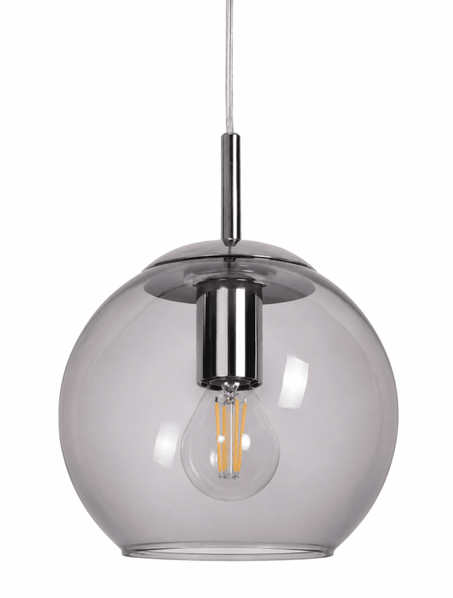  Globi Ø15 Cromado/ahumado lámpara de ventana De Nordic Lighting - La lámpara de ventana Globi es una lámpara elegante y moderna que crea un ambiente cálido y acogedor en cualquier habitación.