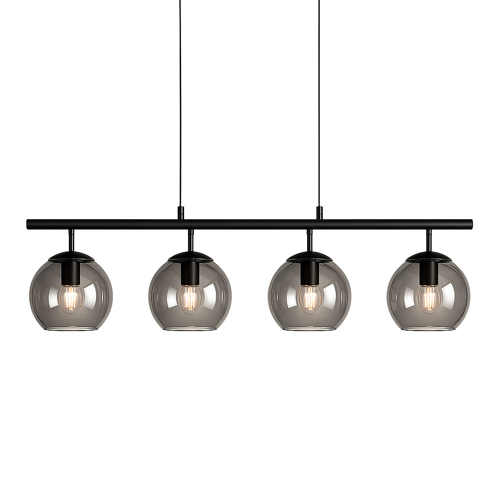 Globi 4 78cm Negro/Ahumado Lámpas de techo De Nordic Lighting - 