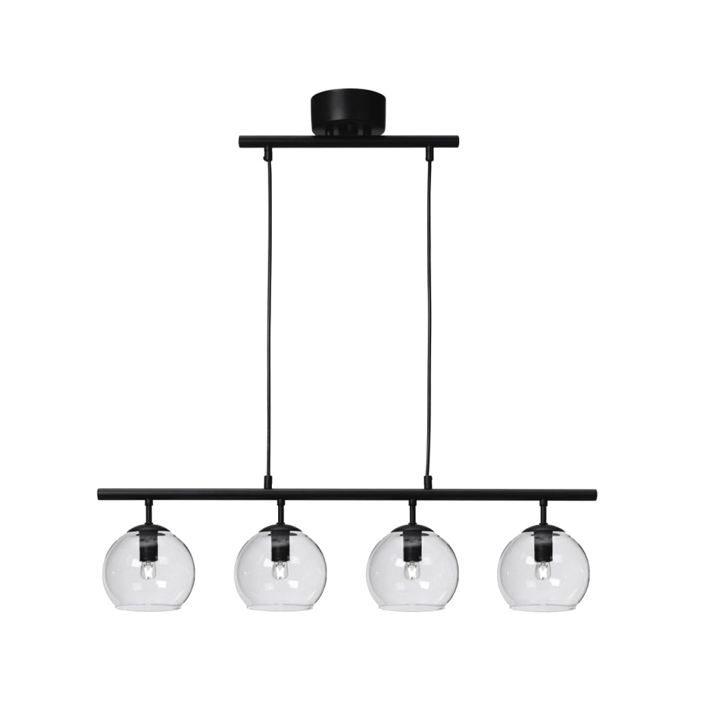 Globi 4 78cm Negro/transparente Lámpas de techo De Nordic Lighting - 