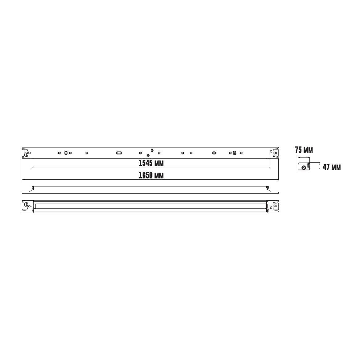 Henry Basic 4000K 165cm Blanco De Designlight - La luminaria se puede abrir y cuenta con un terminal de conexi&oacute;n r&aacute;pida con un terminal de tornillo de 5 polos para cable de 2,5 mm&sup2;.