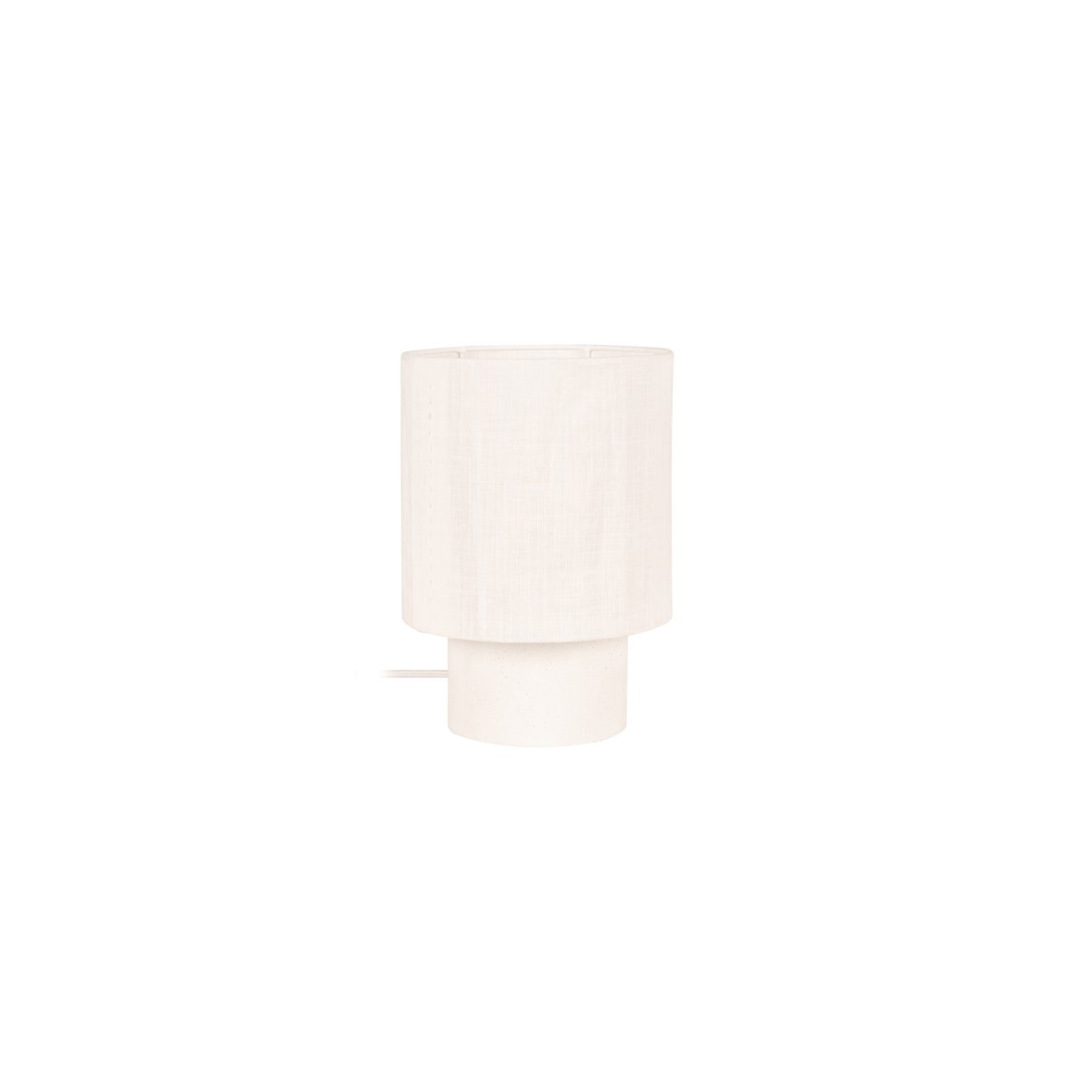 Tissaja 28cm Blanco lámpara de mesa De Lucide - La l&aacute;mpara incluye un cable textil de 1,8 m de longitud, un interruptor y un enchufe.