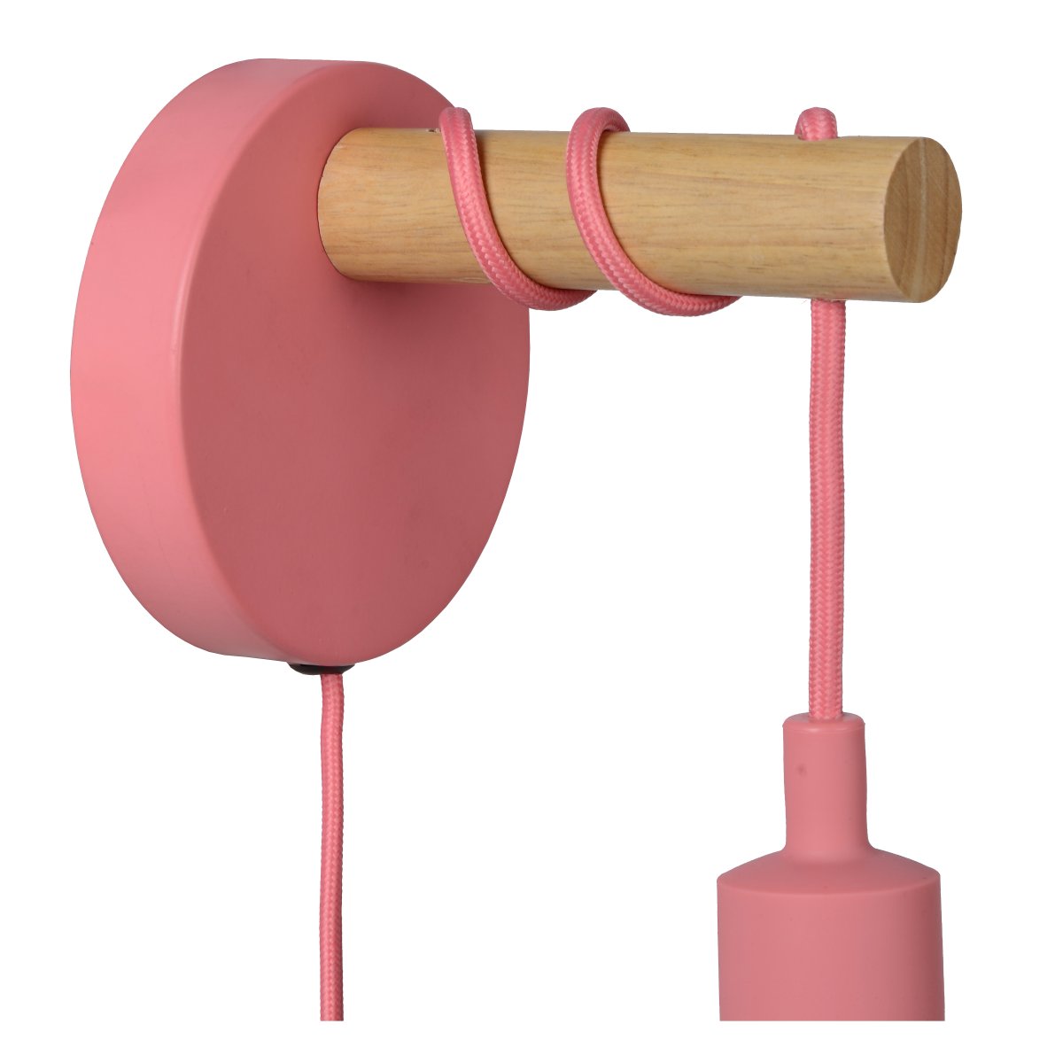 Pola Rosa lámpara infantil De Lucide - Es ideal como luz de noche para ni&ntilde;os peque&ntilde;os, como l&aacute;mpara de lectura o como un divertido elemento decorativo para ni&ntilde;os mayores.