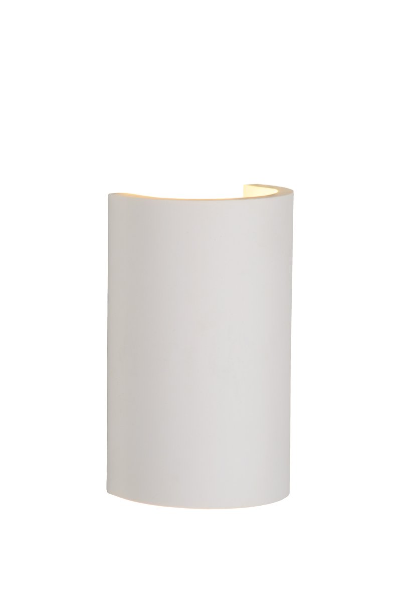 Gipsy 18cm Blanco lámpara de pared De Lucide - Un aplique de pared moderno que combina minimalismo con un ambiente c&aacute;lido.