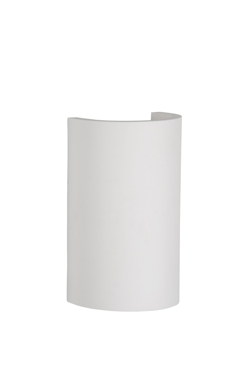 Gipsy 18cm Blanco lámpara de pared De Lucide - Un aplique de pared moderno que combina minimalismo con un ambiente c&aacute;lido.