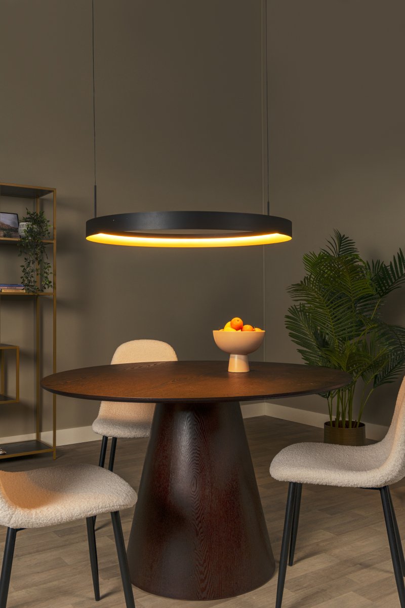 Radiant Ø80 Negro Lámpas de techo De Lucide - La temperatura de color se puede ajustar de blanco c&aacute;lido a blanco fr&iacute;o mediante un interruptor DIP durante la instalaci&oacute;n, lo que permite adaptar la iluminaci&oacute;n de forma &oacute;ptima a diferentes ambientes y necesidades.