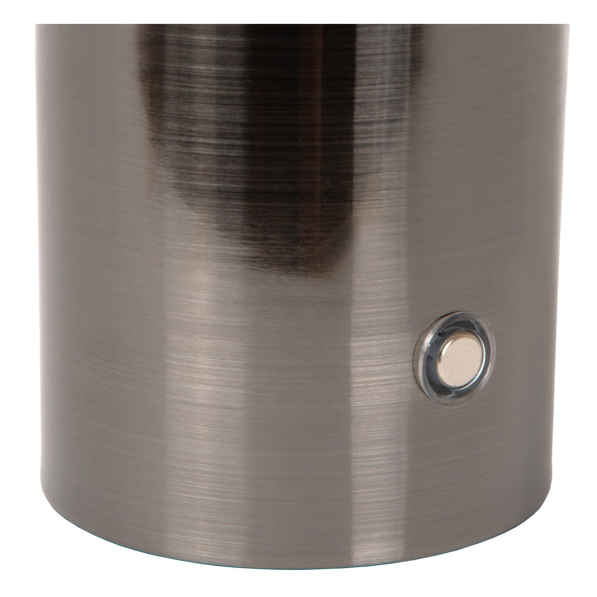 Vivo 23cm Gris oscuro portátil De Lucide - Incorpora una batería recargable que proporciona hasta 6 horas de luz con una carga completa.