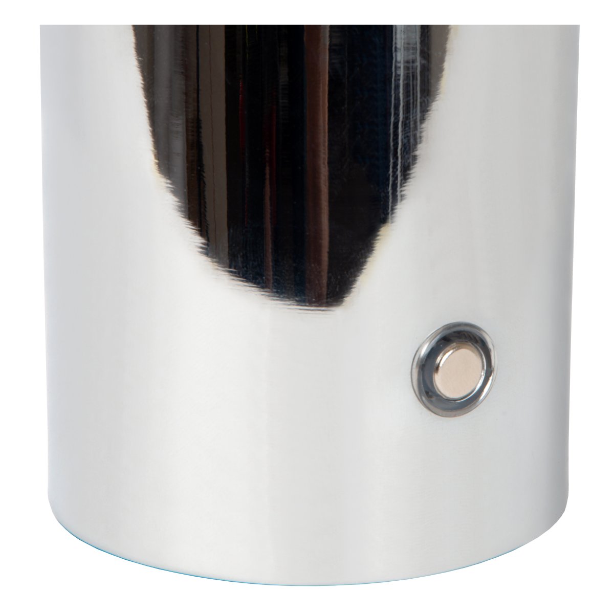 Vivo 23cm Cromo portátil De Lucide - Incorpora una bater&iacute;a recargable y proporciona hasta 6 horas de luz con una carga completa.