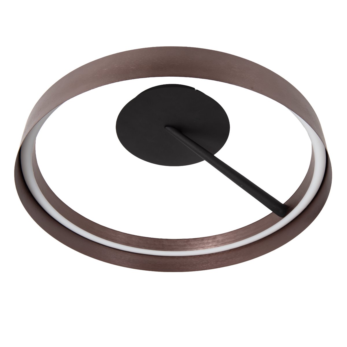 Leonard Ø55 Marrón plafón De Lucide - La l&aacute;mpara es regulable en tres niveles mediante un interruptor de pared est&aacute;ndar, lo que permite ajustar la intensidad de la luz seg&uacute;n la ocasi&oacute;n.
