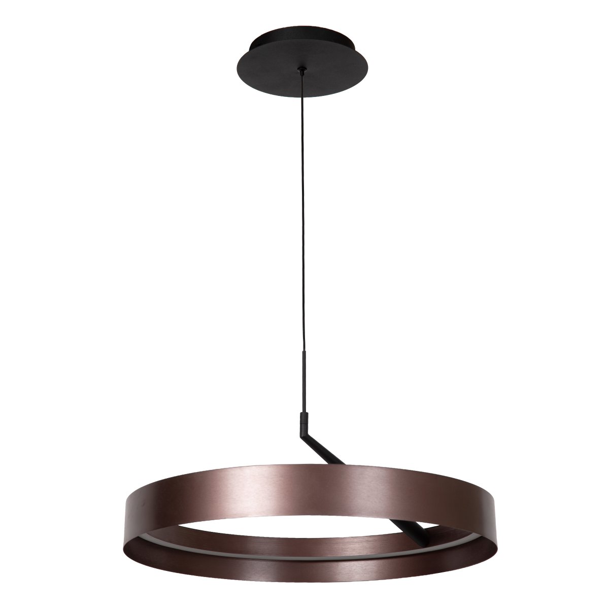 Leonard Ø55 Marrón Lámpas de techo De Lucide - La luz es regulable en tres niveles mediante un interruptor de pared est&aacute;ndar, lo que permite ajustar f&aacute;cilmente el brillo seg&uacute;n la situaci&oacute;n.