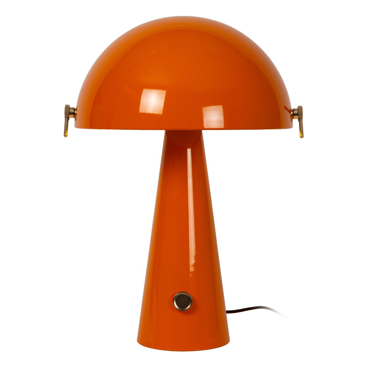 Barone 52cm Naranja lámpara de mesa De Lucide - Gracias al regulador de intensidad en la base, la intensidad se puede ajustar f&aacute;cilmente para adaptarse a tus necesidades y estado de &aacute;nimo.