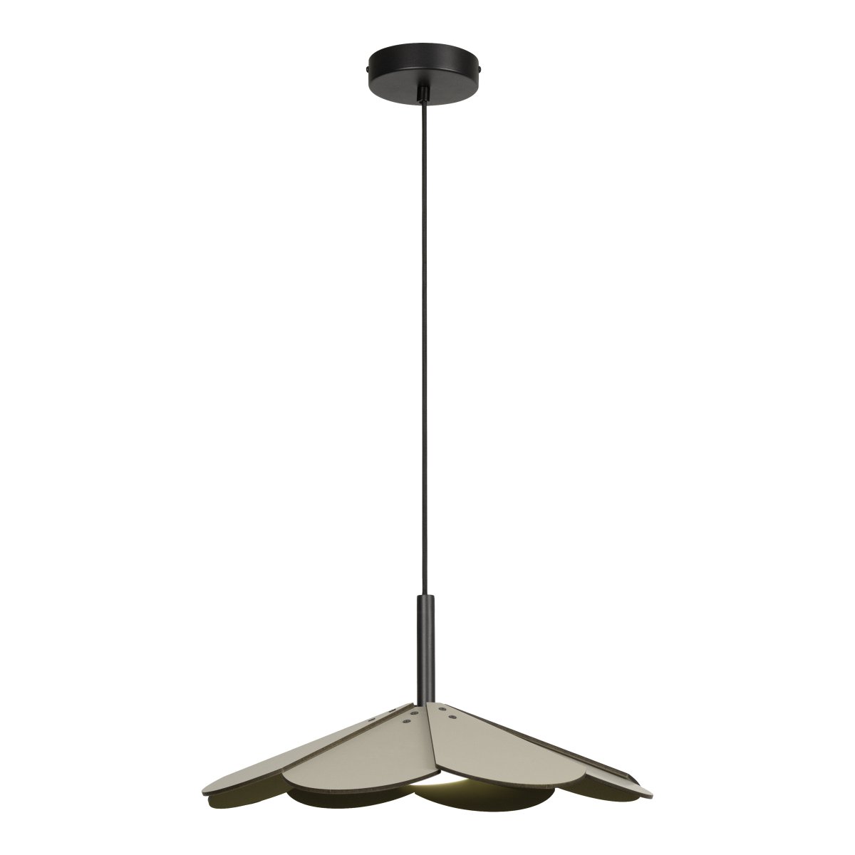 Blomster Ø47 Verde Lámpas de techo De Lucide - La l&aacute;mpara colgante decorativa de madera Flowers, en un suave tono verde, crea un ambiente c&aacute;lido y armonioso en cualquier estancia.