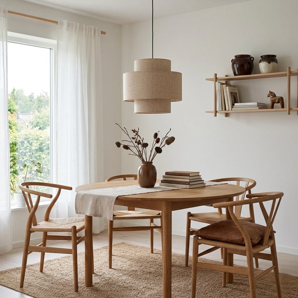 Hilma Ø40 Beige Lámpas de techo De Cottex - La tela beige crea un ambiente c&aacute;lido y acogedor, haciendo de Hilma una l&aacute;mpara vers&aacute;til y f&aacute;cil de combinar con otros muebles.