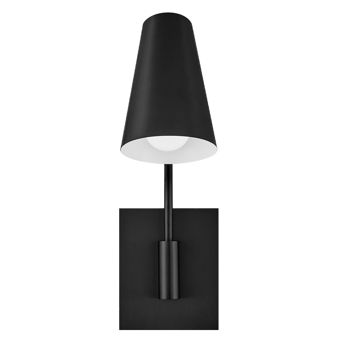 Bray 42cm Negro lámpara de lectura De Elstead Lighting - Bray es una pr&aacute;ctica l&aacute;mpara de pared de dise&ntilde;o minimalista en color negro.