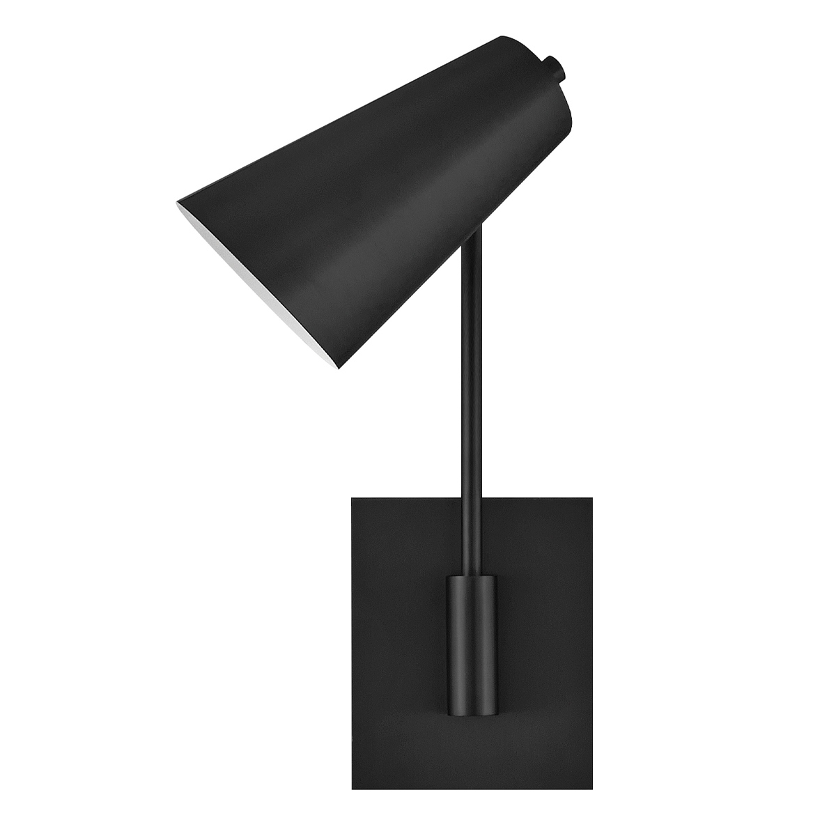 Bray 42cm Negro lámpara de lectura De Elstead Lighting - Bray es una pr&aacute;ctica l&aacute;mpara de pared de dise&ntilde;o minimalista en color negro.