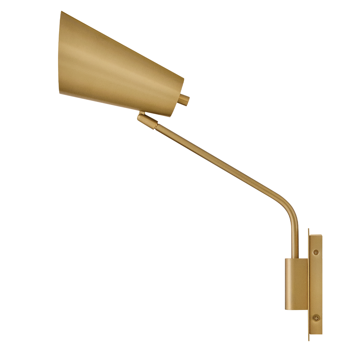 Bray 42cm Latón lámpara de lectura De Elstead Lighting - Su dise&ntilde;o estilizado la hace ideal como l&aacute;mpara de mesilla, de sof&aacute; o de sill&oacute;n.