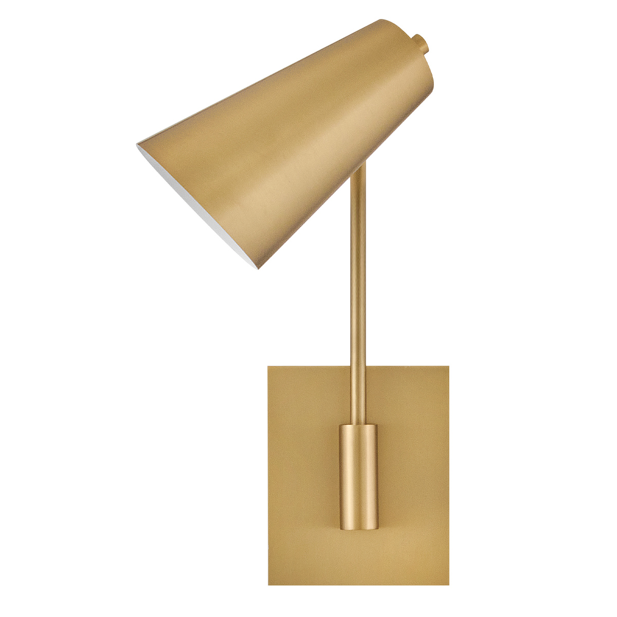 Bray 42cm Latón lámpara de lectura De Elstead Lighting - Su dise&ntilde;o estilizado la hace ideal como l&aacute;mpara de mesilla, de sof&aacute; o de sill&oacute;n.
