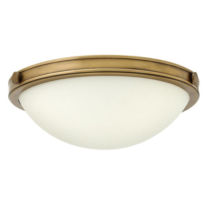 Collier Ø35 Latón antiguo plafón De Elstead Lighting - Gjutna knappar, g&aring;ngj&auml;rn och st&auml;nger i en finish av klassisk m&auml;ssing ger en sofistikerad elegans som &auml;r b&aring;de modern och tidl&ouml;s.