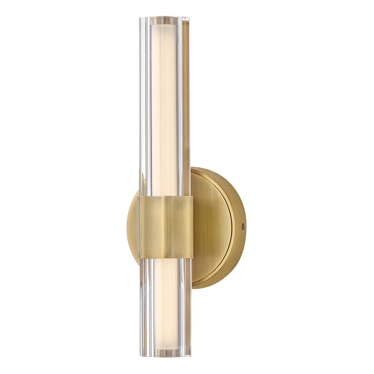 Georgette 35cm Latón lámpara de baño De Elstead Lighting - El LED integrado de 14 W proporciona una luz blanca c&aacute;lida de 3000 K y un flujo luminoso de 791 l&uacute;menes.