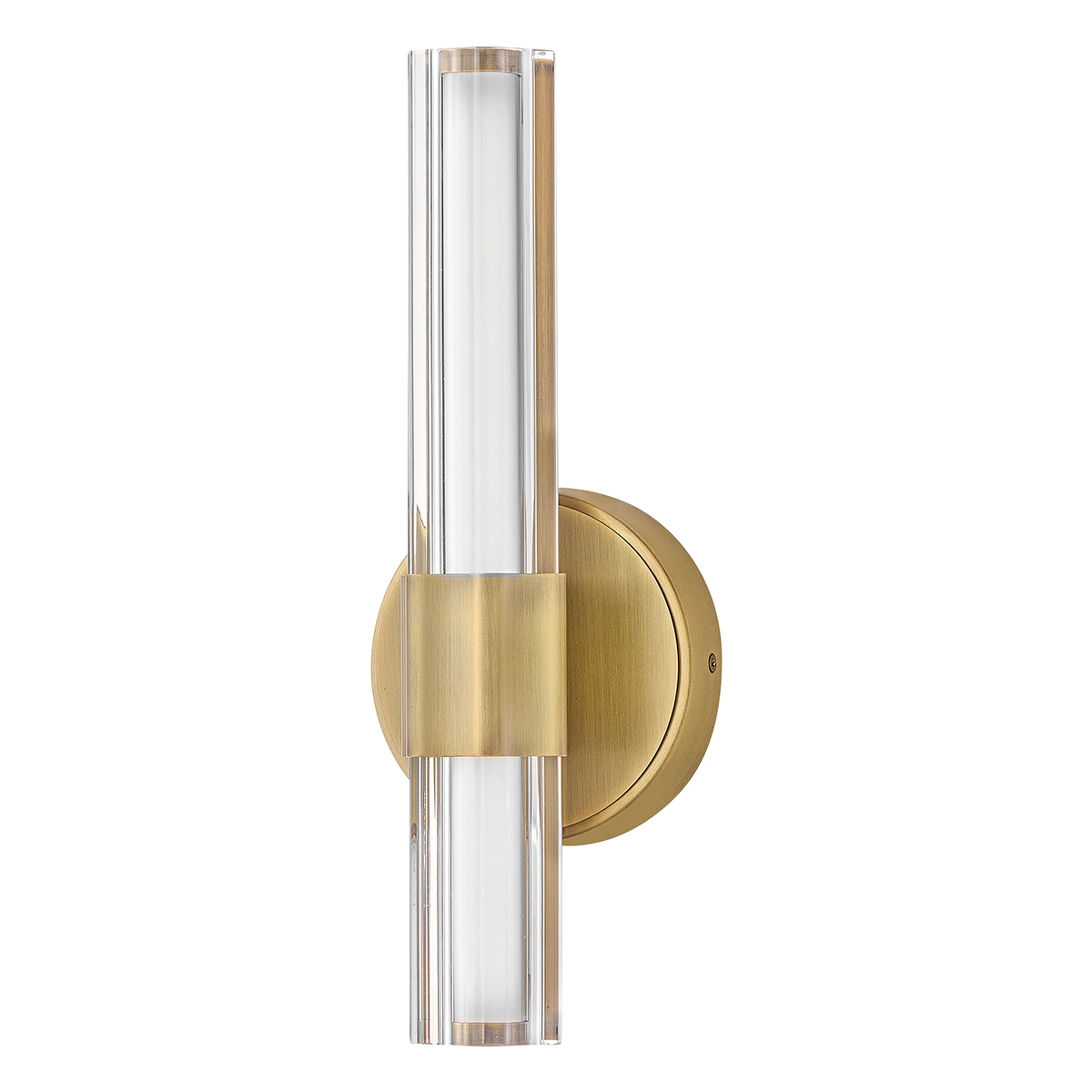 Georgette 35cm Latón lámpara de baño De Elstead Lighting - El LED integrado de 14 W proporciona una luz blanca c&aacute;lida de 3000 K y un flujo luminoso de 791 l&uacute;menes.