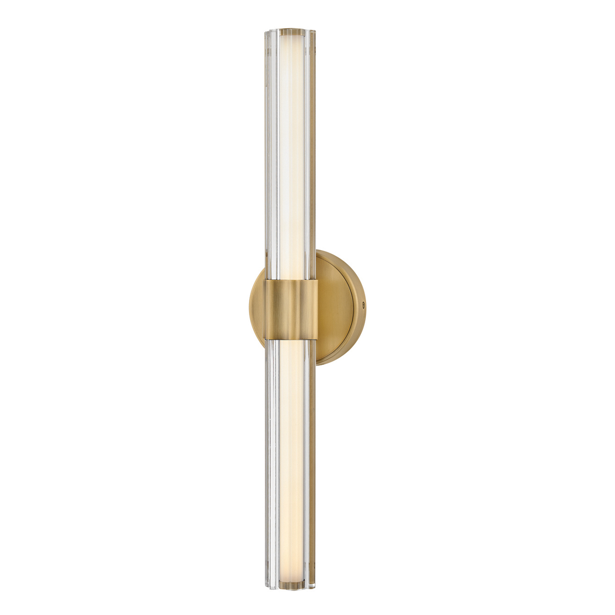 Georgette 60cm Latón lámpara de baño De Elstead Lighting - Georgette es una elegante lámpara de pared para baño con un diseño decorativo y simétrico.