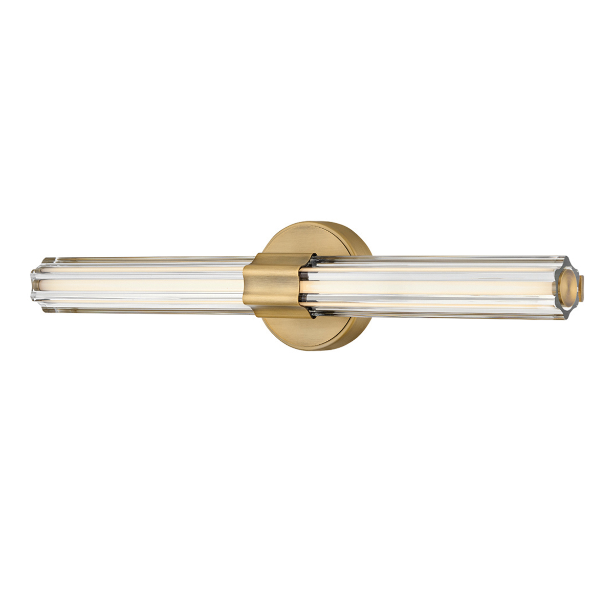 Georgette 60cm Latón lámpara de baño De Elstead Lighting - Georgette es una elegante lámpara de pared para baño con un diseño decorativo y simétrico.