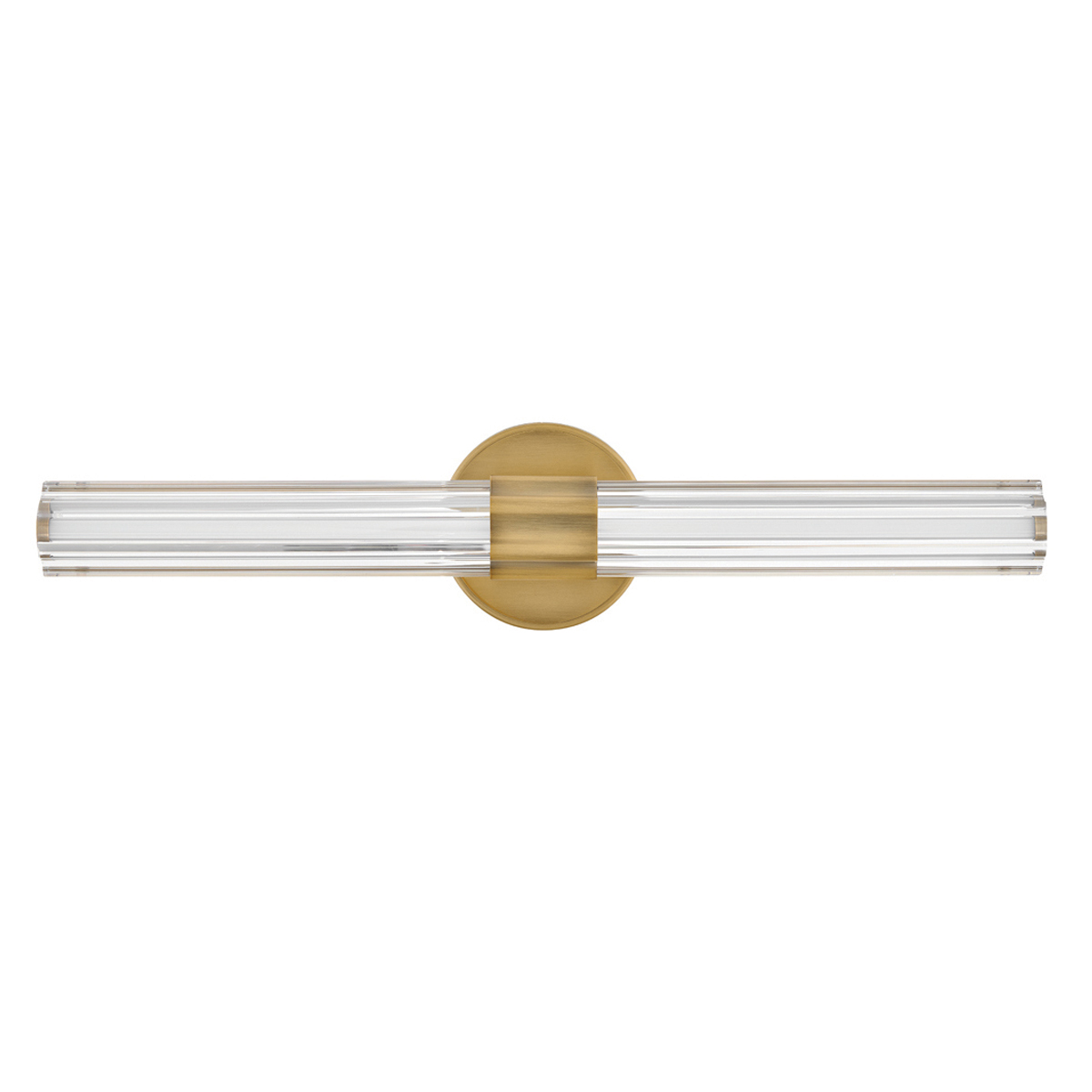 Georgette 60cm Latón lámpara de baño De Elstead Lighting - Georgette es una elegante lámpara de pared para baño con un diseño decorativo y simétrico.