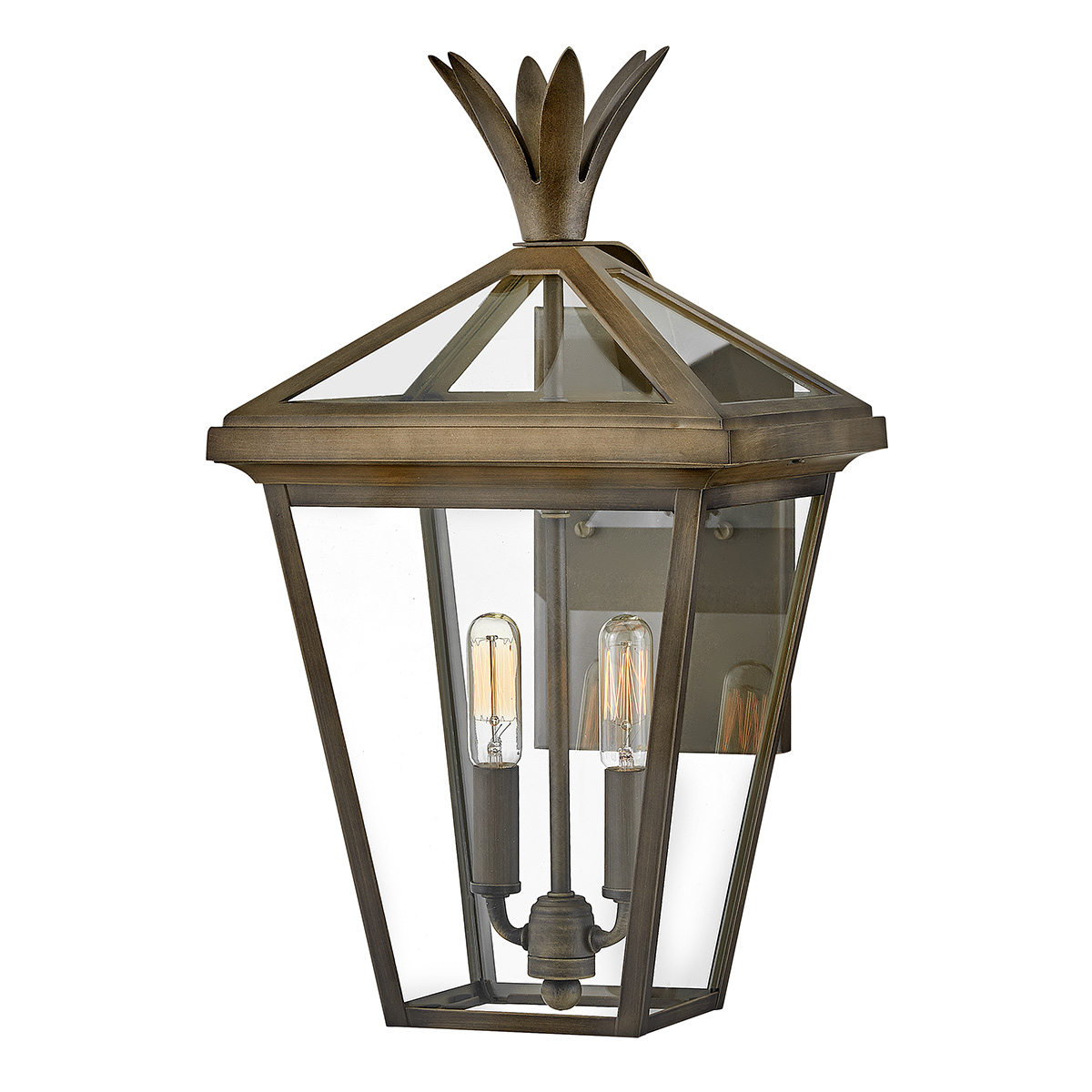 Palma Bronce lámpara de exterior De Elstead Lighting - Construido en aluminio con vidrio transparente, Palma ofrece durabilidad y un toque de encanto antiguo, perfecto para uso en exteriores.
