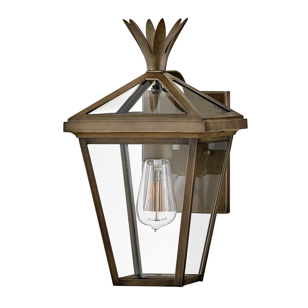 Palma Bronce lámpara de exterior De Elstead Lighting - Construido en aluminio con vidrio transparente, Palma ofrece durabilidad y un toque de encanto antiguo, perfecto para uso en exteriores.