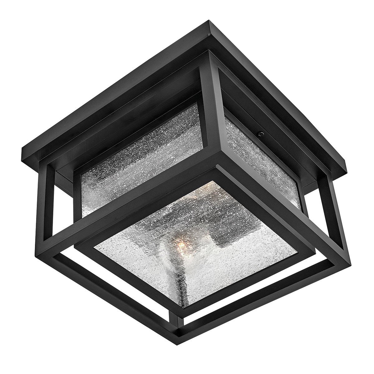Republic 28cm Negro De Elstead Lighting - Republic est&aacute; dise&ntilde;ada para montaje en techo y es ideal para entradas o terrazas.