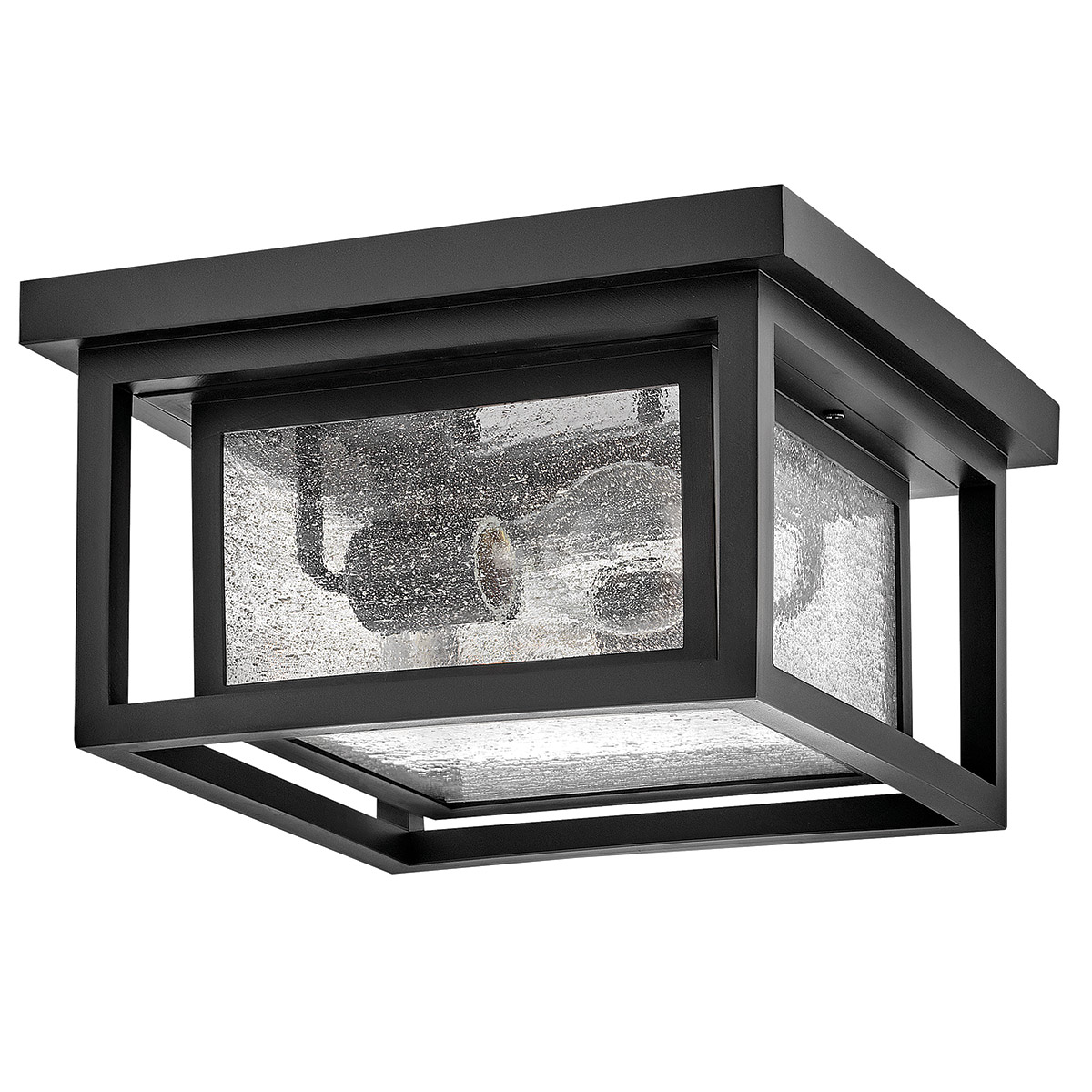 Republic 28cm Negro De Elstead Lighting - Republic est&aacute; dise&ntilde;ada para montaje en techo y es ideal para entradas o terrazas.